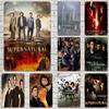 Supernatural The End Is Nigh Metal Signs Wall Decor Tin Signs Captain Metal Poster Decor for Bar Pub Club Wall Decoration