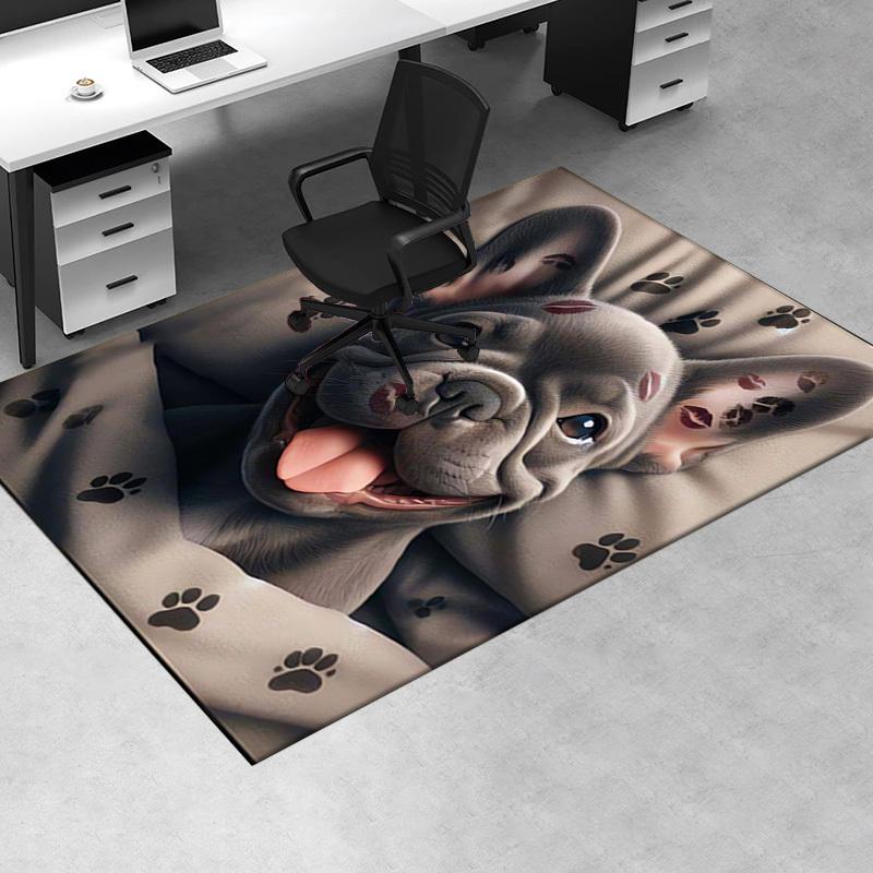 Mops Büro Teppich Weich Polyester Eingangsteppich Waschbar Rutschfest Maschinenwaschbar Innen Teppich Li