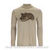 Cross-border SIMMS fishing suit UPF50 long-sleeved hoodie quick-drying breathable sunscreen clothes Luya outdoor T-shirt new