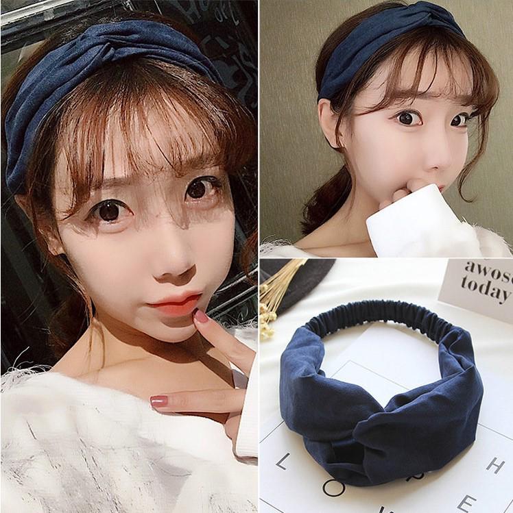 Korean Spring-Summer Elastic Chiffon Silk Headband for Women – Hair Accessories, Sports & Face Washing