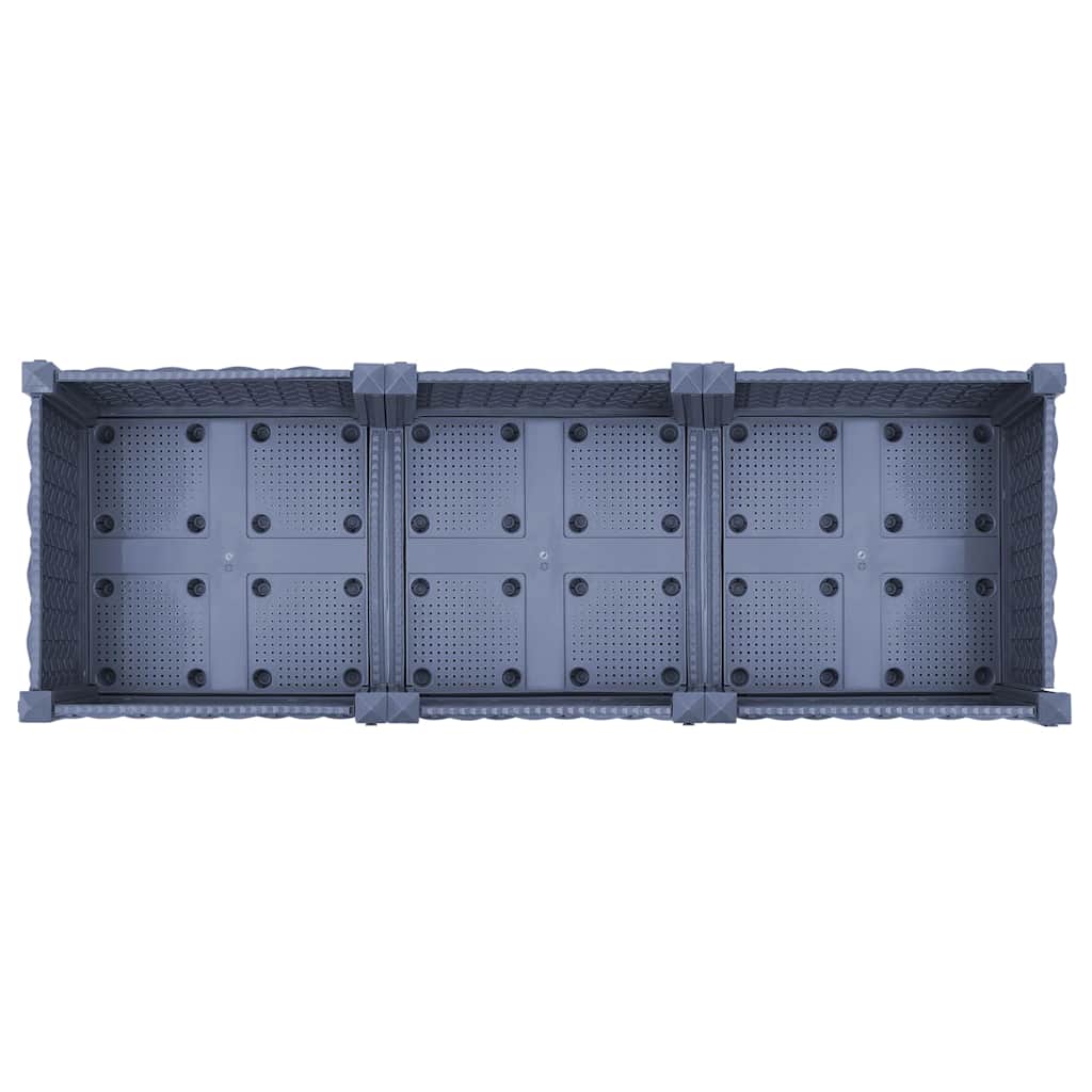 vidaXL Hochbeet 120x40x71 Cm Polypropylen