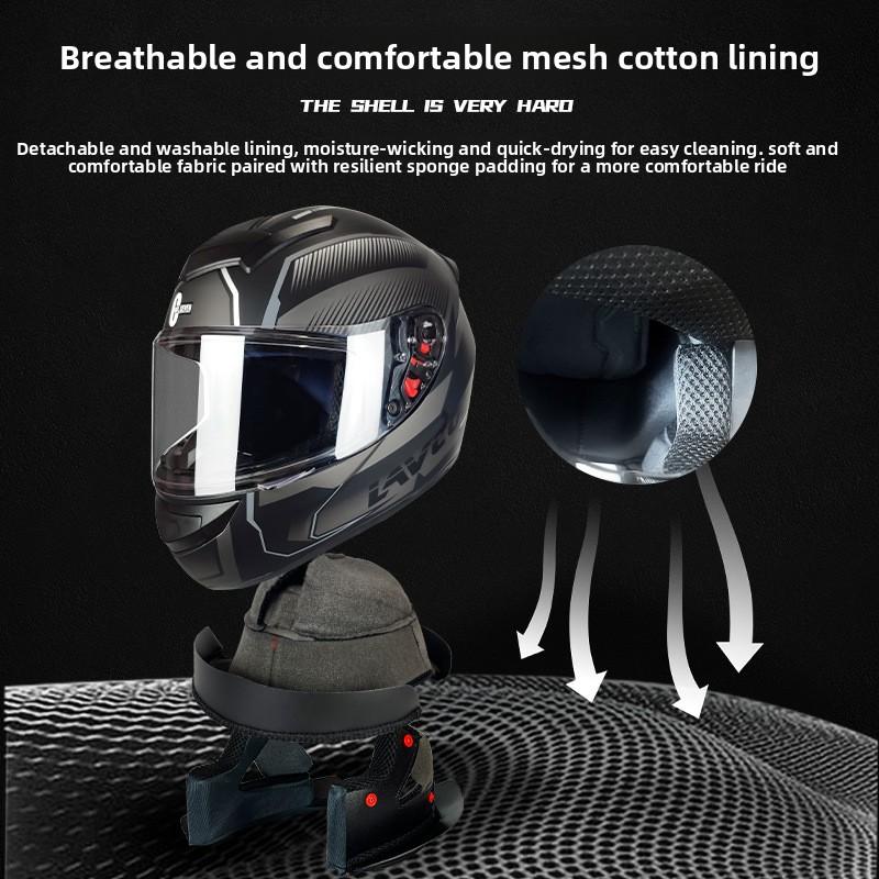 Helmet Motorcycle Four Seasons Universal Locomotive Full Helmet Electric Vehicle Helmet