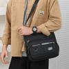 Men'S Crossbody Messenger Satchel - Multi-Layered Pockets, Adjustable Shoulder Strap, Business Single Shoulder Bag