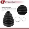 1 Set CV Joint Boot Kit for Honda CR-V 2008-2011 2019 Outer Constant Velocity Joint Boot W/Clamps No.44018SJM020 Black Rubber