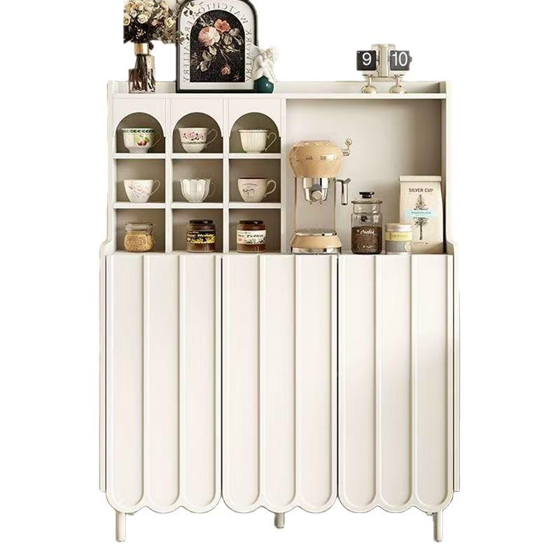 Modern Minimalist Solid Wood Side Cabinet for Small Apartments