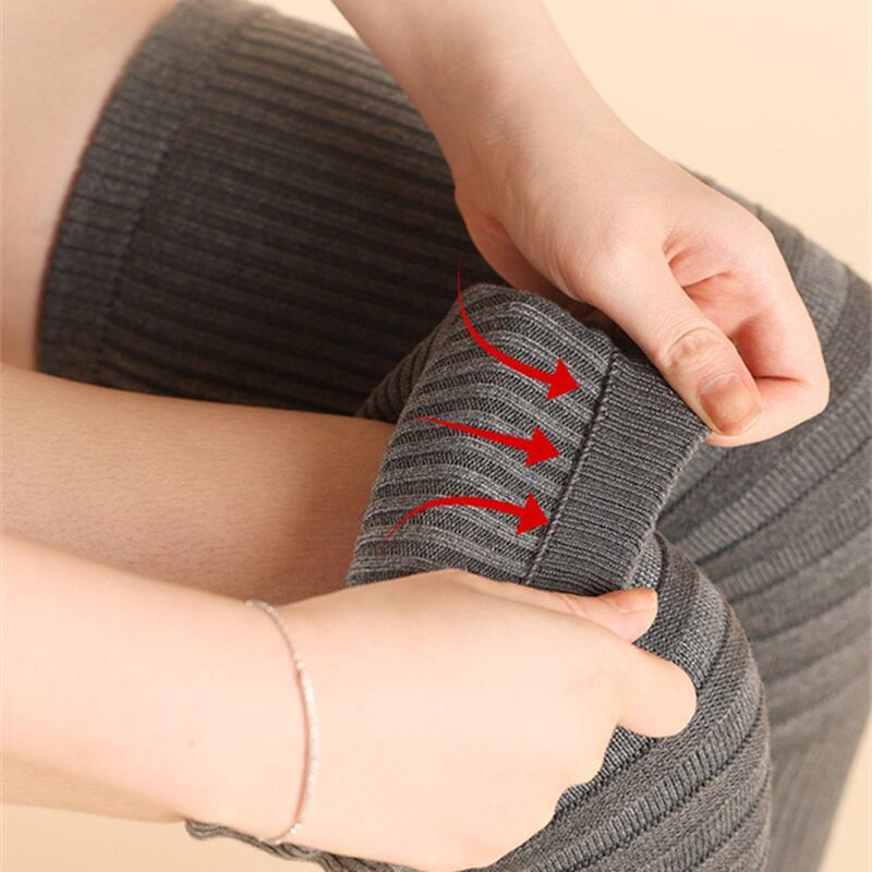 1 pereche unisex genunchi suport mâneci fleece genunchiere sport compresie caldă anti-alunecare wrap tampoane articulare dureri de recuperare leziuni