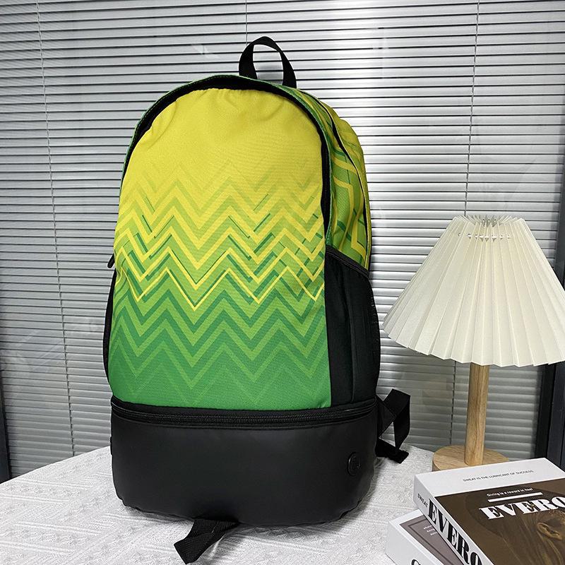 Men's Colorful Multifunctional Football Training Backpack with Shoe Compartment and Large Capacity