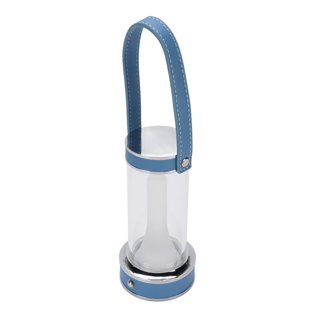 Cordless Table Lamp LED 3 Color Stepless Dimmable Rechargeable Portable Touch Table Lamp with PU Leather Handle for Bedroom Camping