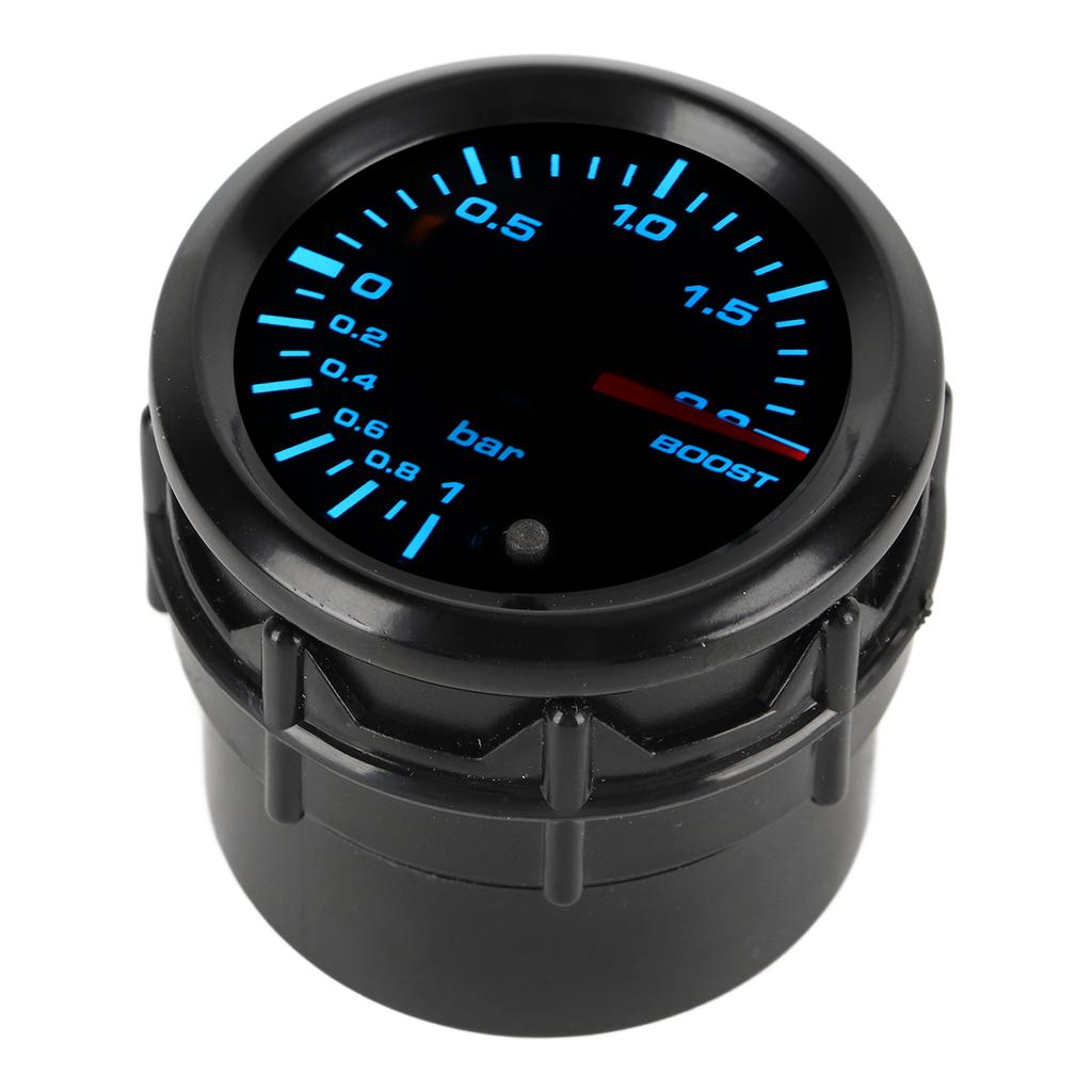 2in 52mm Turbo Boost Gauge with Sensor Pointer Type 7 Color LED Backlight Universal for Gasoline Modified Cars