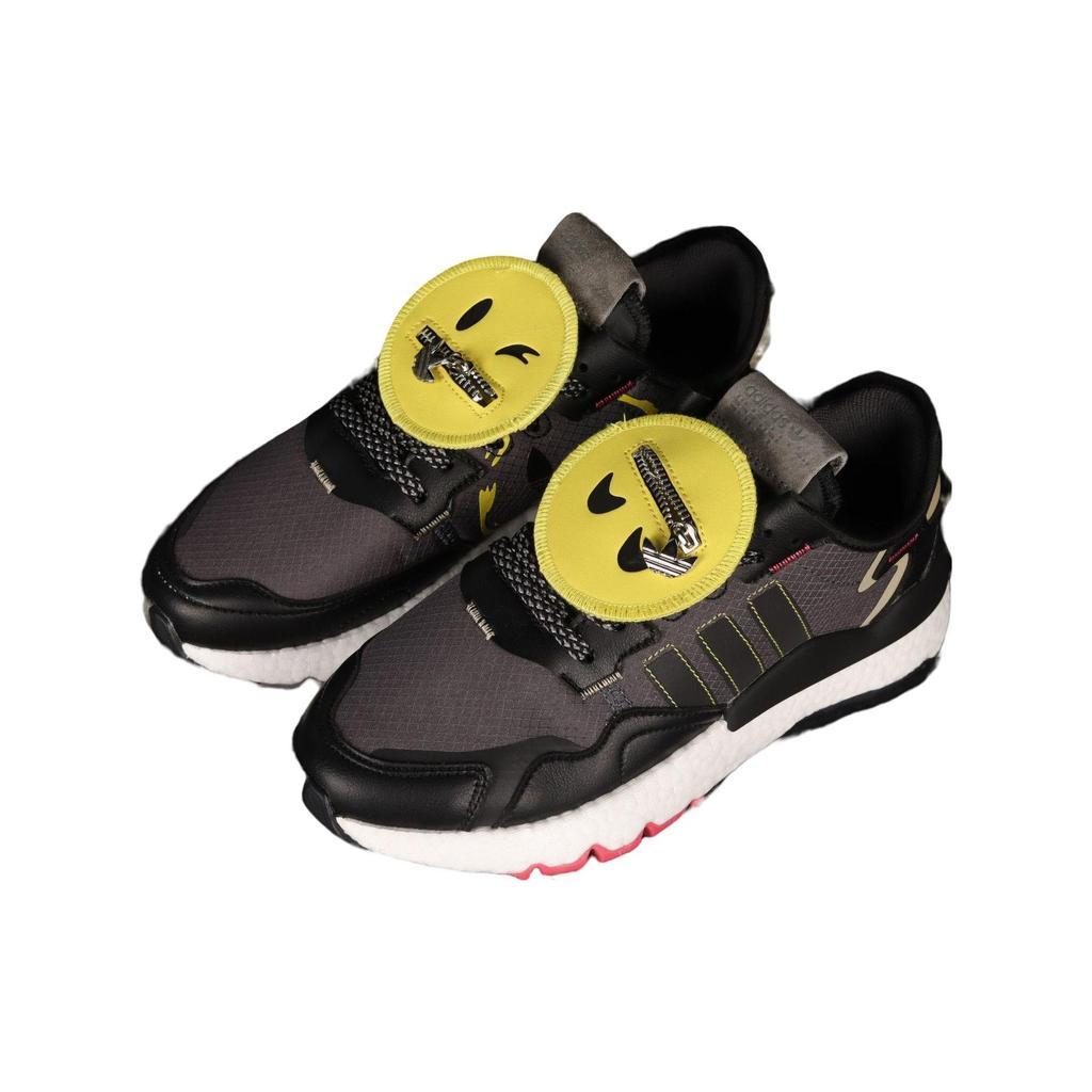 Adidas Originals Nite Jogger Fabric Sports Durable Balance Low-Top Lifestyle Shoes Unisex Sneakers Gray Black HP2332