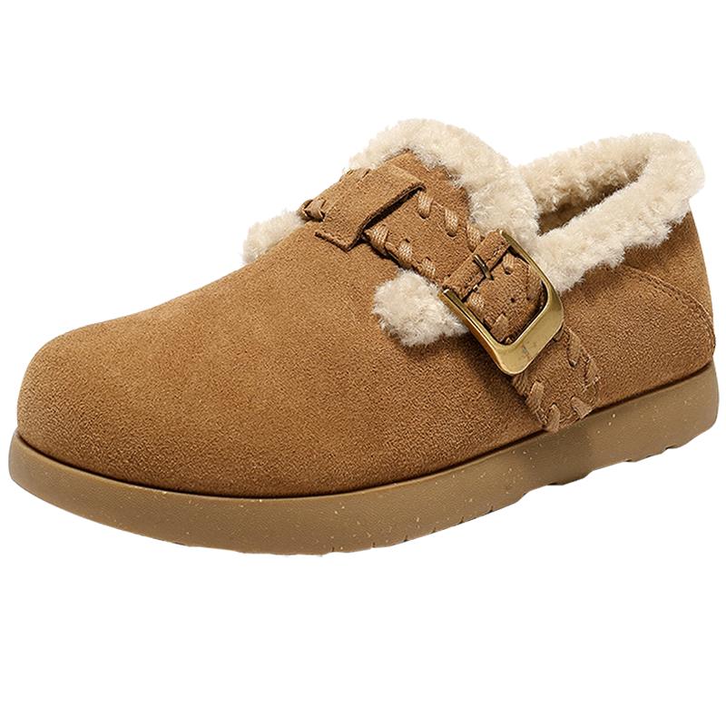 Senda Women s Warm Slip-on Fur Lined Mules 39