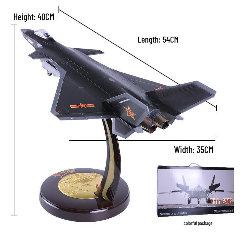 1:36 J-20 Stealth Fighter Jet Alloy Model
