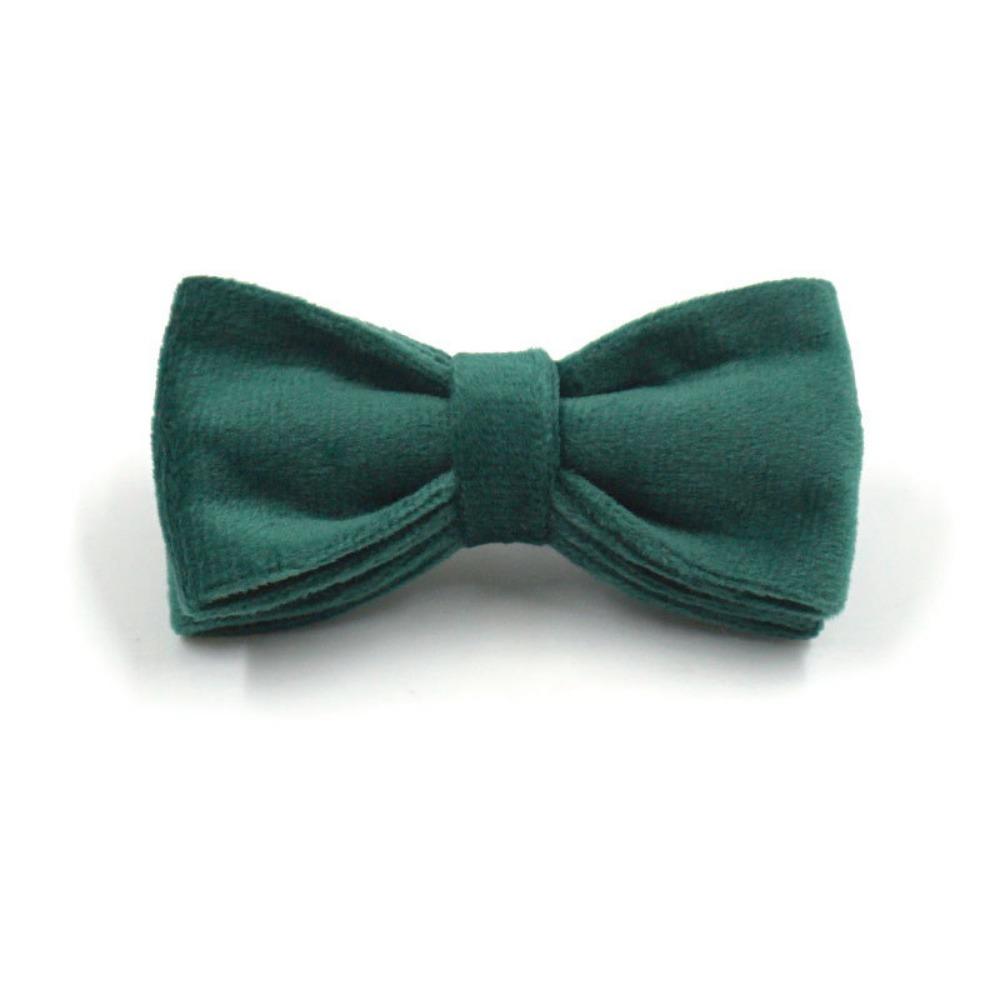 Nœud Papillon Chat en Velours Élégant Fait Main pour Animal de Compagnie Plusieurs Couleurs Unies Amovible Bricolage Nœud pour Collier d'Animal de Compagnie Gentleman Animal de Compagnie