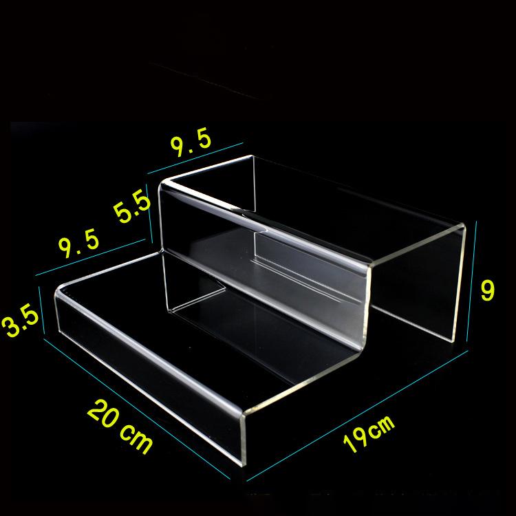 Clear Acrylic Display Riser Stand Jewelry Display Shelf Cupcake Stand Showcase Fixtures for Candy Dessert Figures Collections