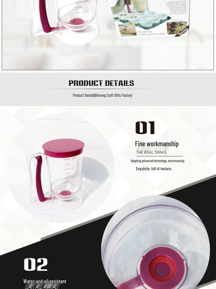 Cross-Border Handheld Cupcake Batter Dispenser Funnel