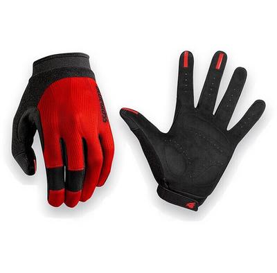 Bluegrass React Long Cycling Gloves (Red Black)