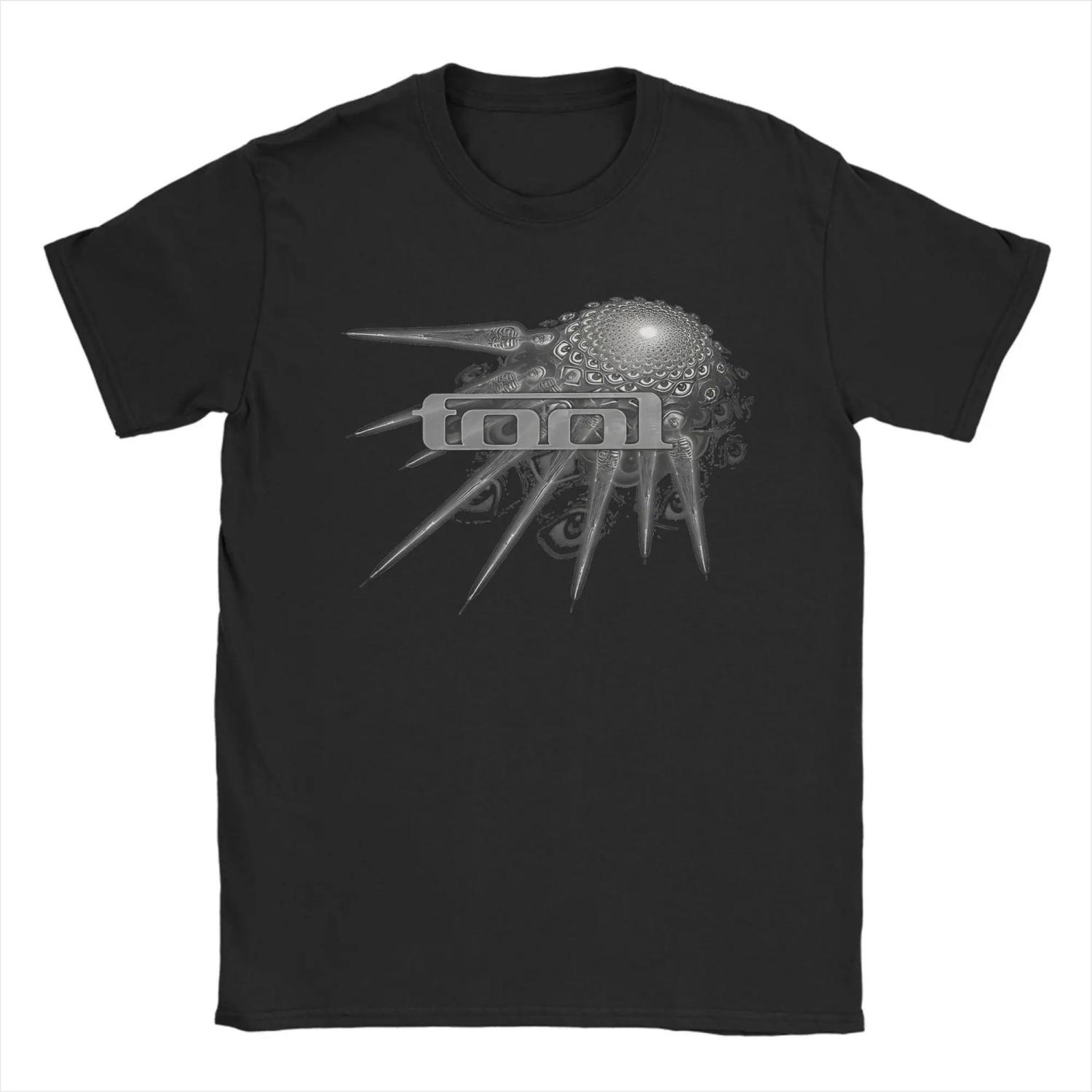 

Harajuku Lateralus Heavy Metal Music Enima T-Shirt Unisex Cotton Short Sleeve Tool Band Round Neck Summer Clothes S чёрный
