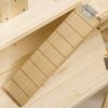 3-Tier Wooden Hamster House with Opening Roof and Transparent Wall, 115x60x55cm