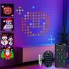 Smart LED Curtain Lights 9.8Ft X 9.8Ft 400LEDs USB Powered DIY Art Indoor String Lights with App and Remote Control Christmas