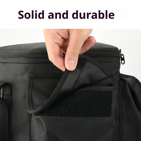 Speaker Storage Bag Travel Carrying Case with Shoulder Strap Zipper Closure Shockproof