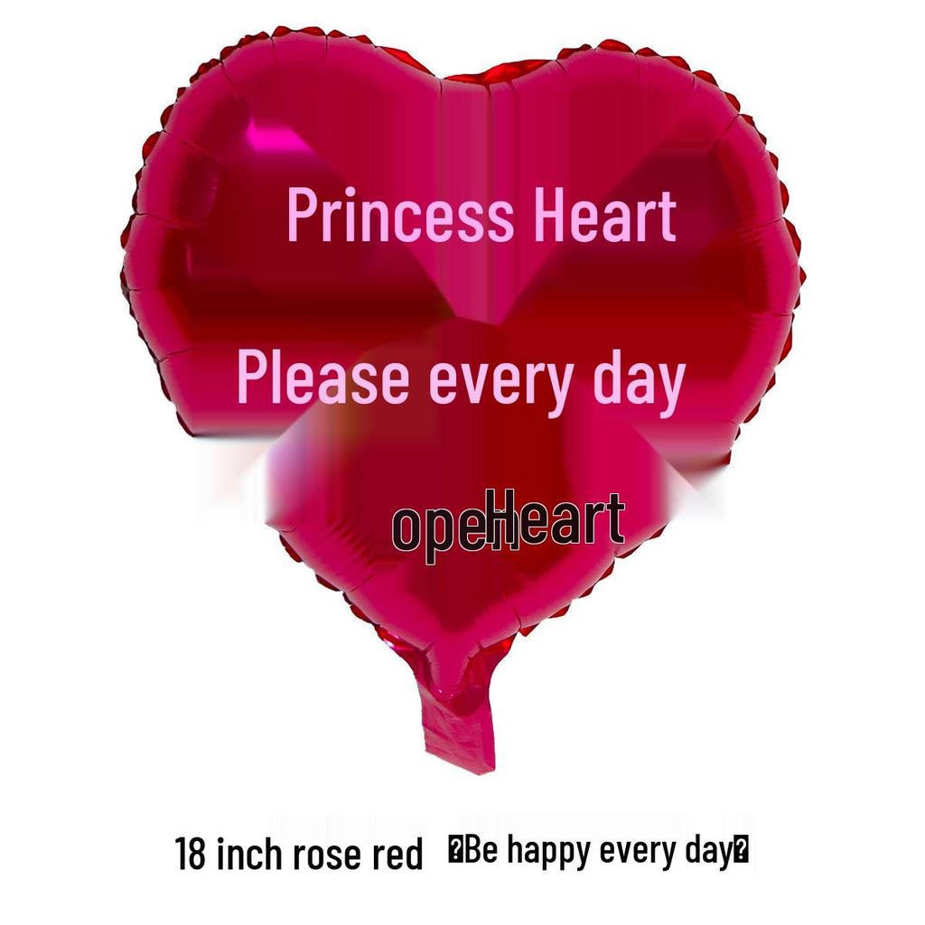 Heart-shaped Aluminum Foil Balloon - 18-inch Valentine's Day Confession Balloon