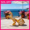 Collectibles Sculptures European Style Horse Drawn Carts Wine Racks Resin Crafts Animal Ornaments High-end Wine Cabinet Ornament