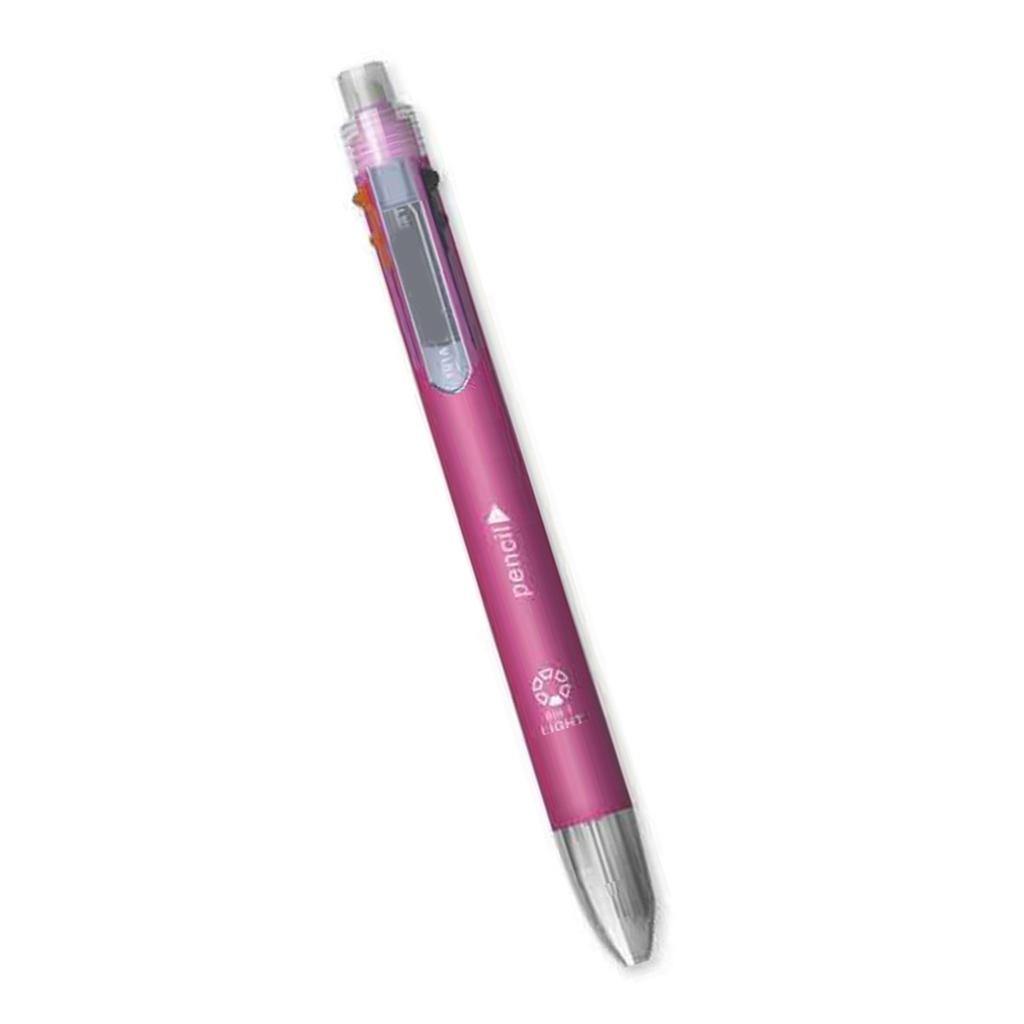 Multifunctional Ballpoint Pen with Mechanical Pencil 5 Color-in-1 Ballpoint Pen Retractable Ballpoint Pen for Student