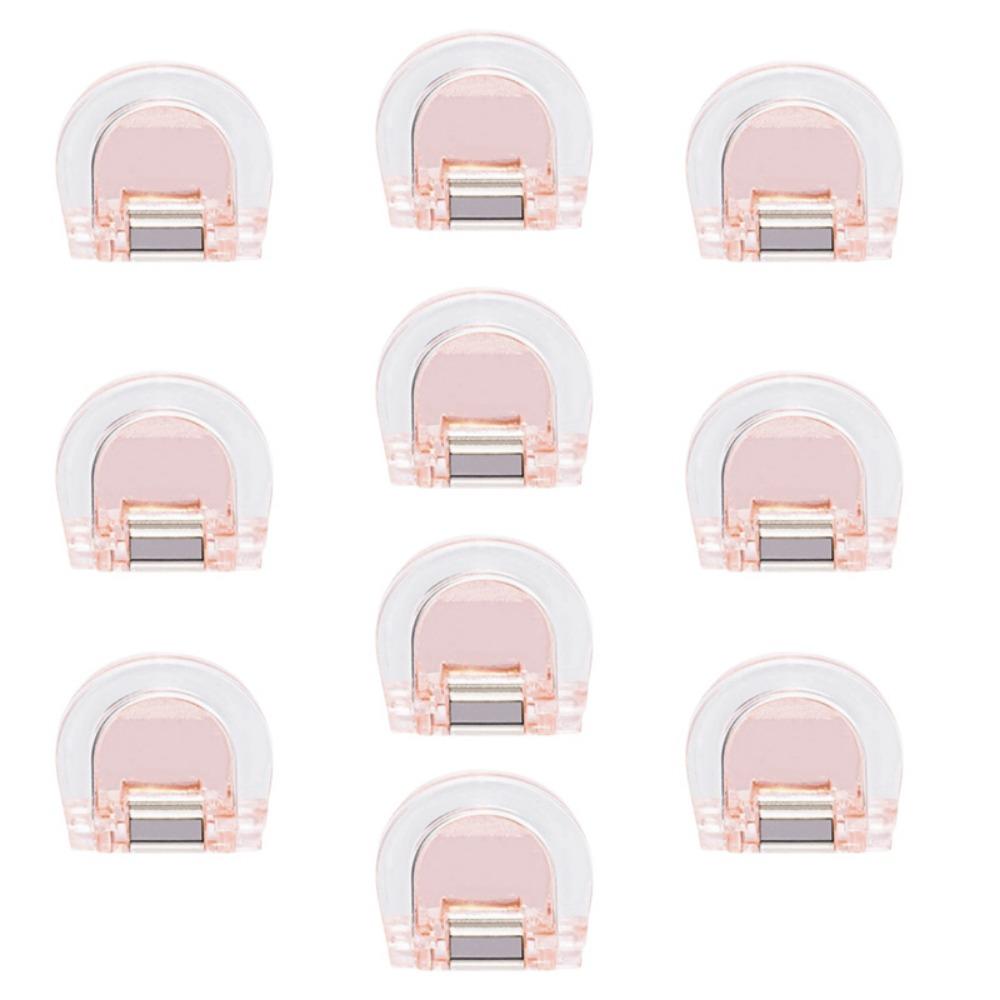 10Pcs Transparent Book Label Clip Strong Clip Paper Clips Set Durable Trouser Leg Clips  Office Use