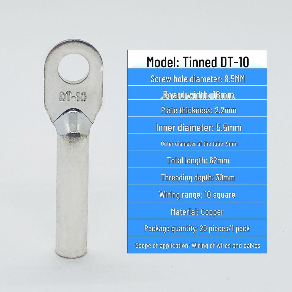 Tinned Copper Wire Terminals DT240/300/400 - Closed-End Connectors