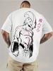 Dragon Ball Hot Blood Anime GOKU Majin Buu Peripheral Printing Summer Men's and Women's T-Shirts Cotton Loose Short Sleeves