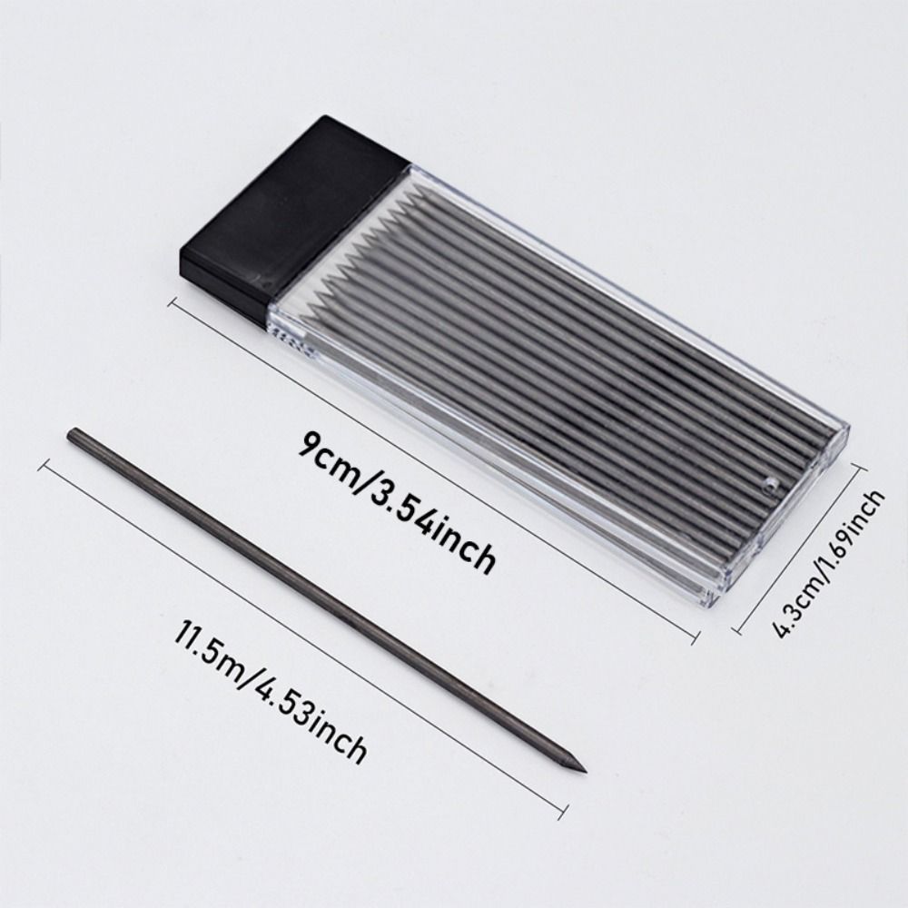 15pcs/Box Replaceable Carpenter Pencil Leads Multi-Color Automatic Pencil Core  Woodworking