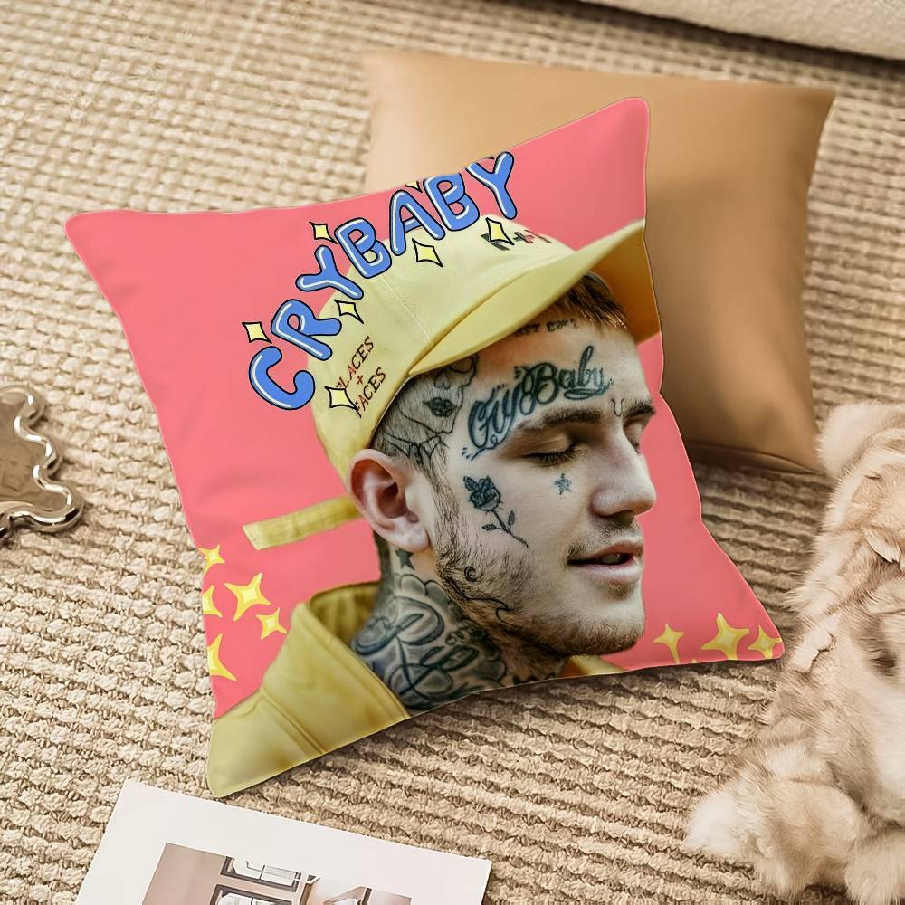 Hip Hop Rapper L-Lil P-Peep Pillow Case Anti-dustmite Invisible Zipper Sofa Bed