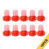 10Pcs T3 Red Car Dashboard Indicator Lights Led 1 SMD trument Panel Bulb Neo Wedge DC 12V Automobiles Interior Dash Lamps