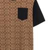 Coach T Shirts Men's Khaki Crew Neck Moderate CO789-OFZ
