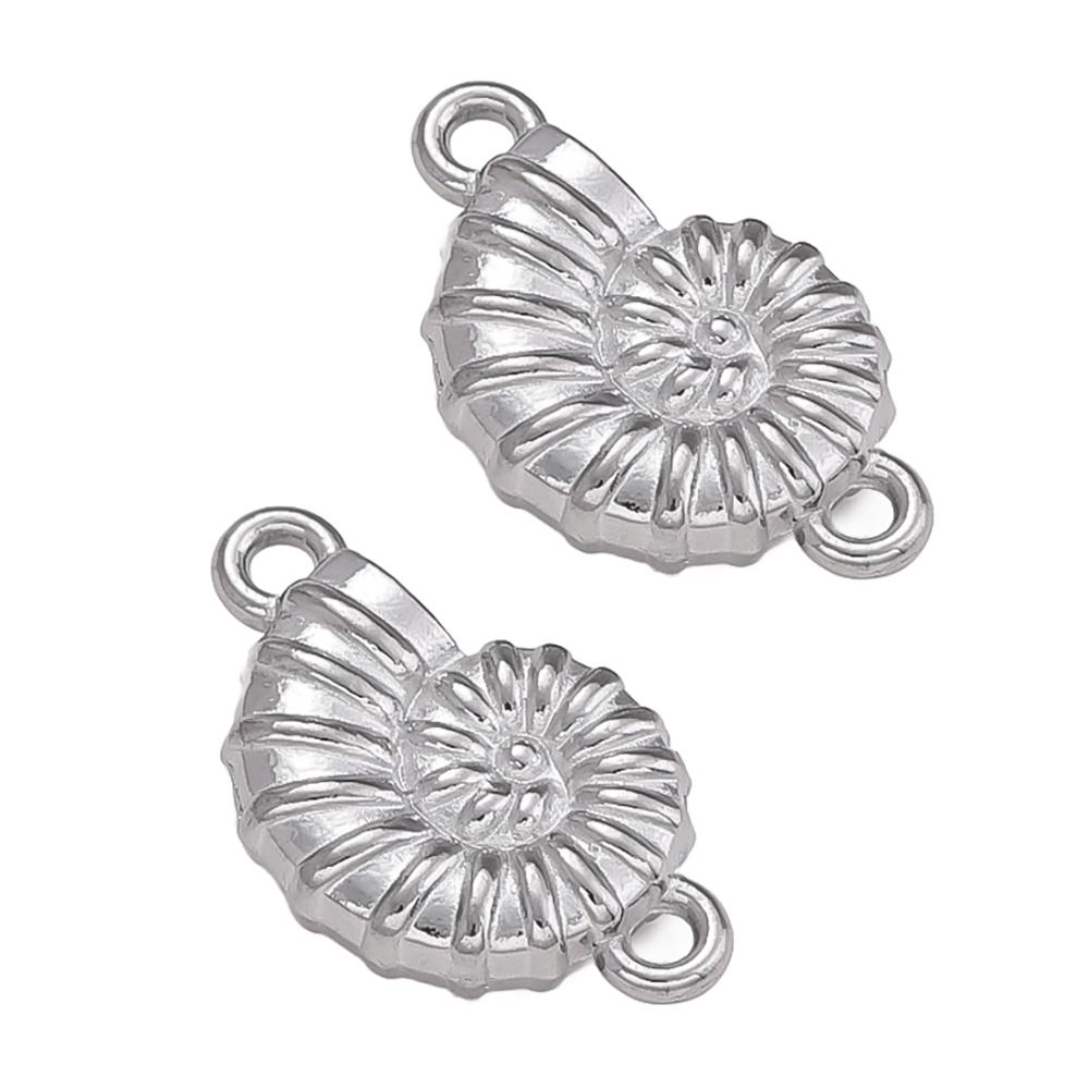 2Pcs Stainless Steel Ocean Theme Shell Starfish Turtle Conch Charms for DIY Handmade Earring Necklace Bracelet Jewelry Making