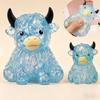 Cute Cow Squishy Maltose Fidget Toy Soft Cow  Squeeze Toy Small Cute Animal Anti Stress Splat Decompressions Vent Squeeze Toy