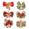 10pcs Christmas Tree Bows Variety of Styles for Festive Decor