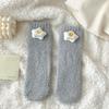 Cartoon Doll Socks Women'S Thickened Warm Coral Fleece Home Sleeping Socks Cute Women'S Socks