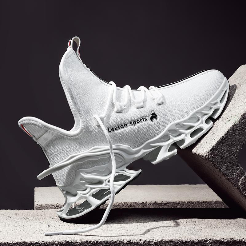 

Мужская летняя спортивная обувь 2025 года Мужская легкая дышащая удобная обувь для ходьбы, бега, тенниса Zapatillas Hombre 39 белый