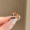 Cute Cartoon Tiger Animal Shape Ring Personality High Sense Ring Niche Design Cold Wind Index Finger Ring Female