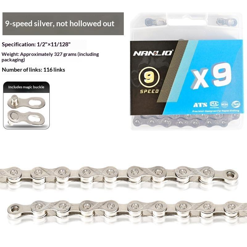 Bike Chain X9 Mountain Road Bicycle Chains Variable Speed Chain 116/126L High Quality Cycling Accessories