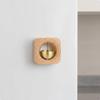 Door Announcer Japanese Style Wooden Chime AntiOxidation Brass Shopkeepers Bell for Entryway,