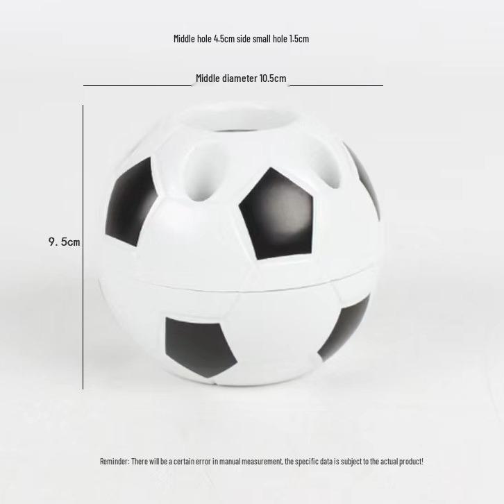 Multifunctional Football Design Plastic Pen Holder for Students