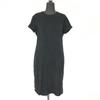 Made In Italy / CARACTERE / Velour Short Sleeve Dress [Women’s M / 38 / Black]