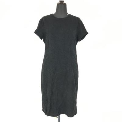 Made In Italy / CARACTERE / Velour Short Sleeve Dress [Women’s M / 38 / Black](USED)