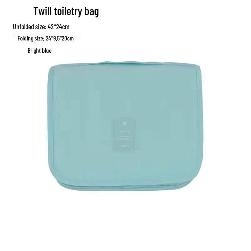 Borsa per Trucco da Viaggio di Grande Capacità con Separazione Umido/Secco e Design a Gancio Cationico
