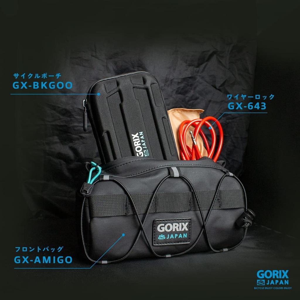 GORIX Travel Cycle Water Waterproof and Water Resistant Smartphone Bicycle Hard Shell Sports Card Cycle Road Accessory Cool Pouch, Semi-Hard Type,