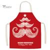 Waterproof Oil Proof Grill Apron Christmas Apron, Santa Claus/Elk/Gingerbread Man/Snowman Print Cooking Bib, Theme Baking Uniform Non-woven