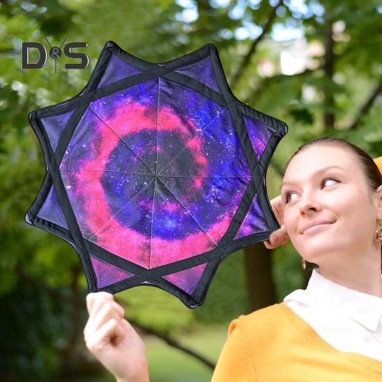 Flowstar Octagonal Scarf Juggling Toy for Beginners Double-Sided Print Cloth Fun Skill Toy Fingertip Rotating Flow Star Dapo Star Gift for Kids And