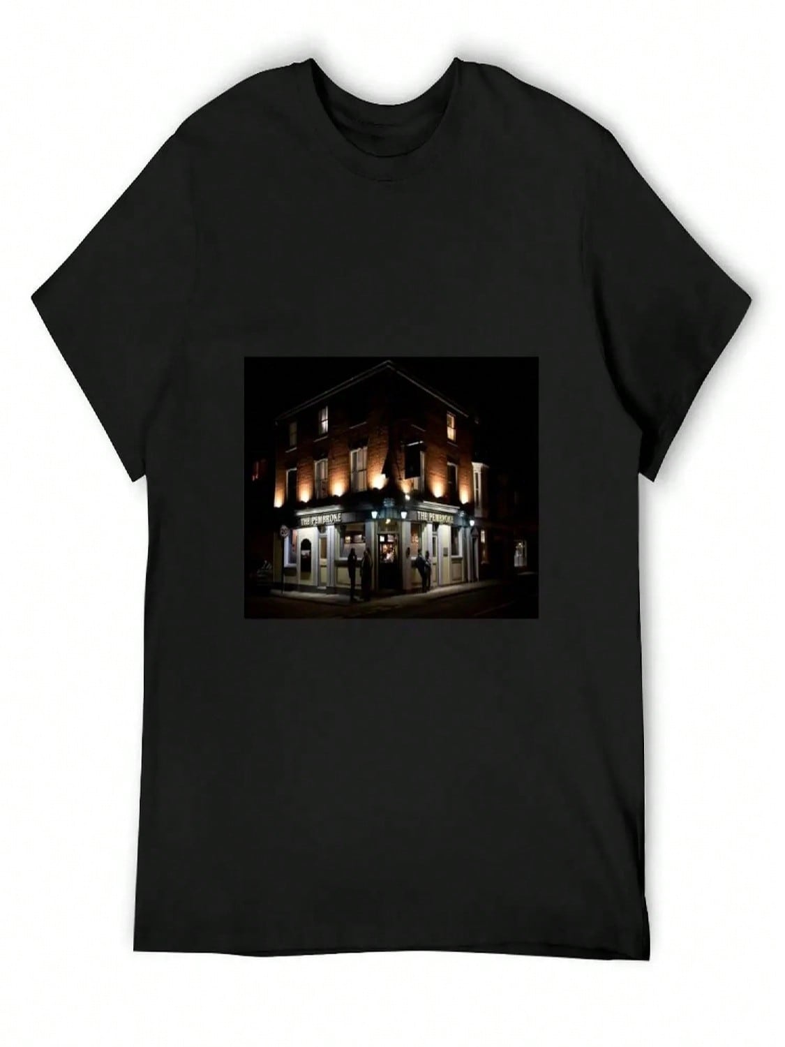 THE PEMBROKE PUB AT NIGHT T-Shirt Tops Anime Shirt Boys Animal Print unisex s Clothing S разноцветный
